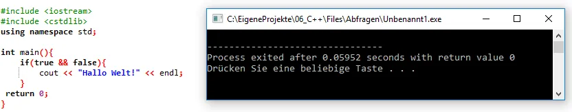 Abfrage mit zwei Bedingungen