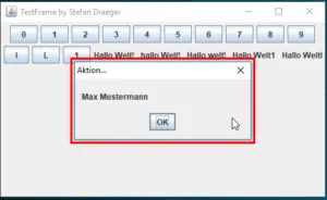 Dialog mit einem Rahmen