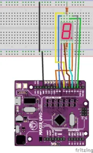 Schaltung 7 Segmentanzeige