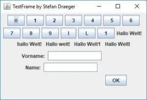 Oracle Java Swing Anwendung zum Testen des Testframeworks SikuliX