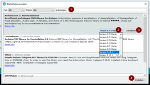 Installieren der Bibliothek