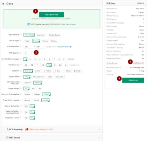 Seeedstudio - Bestellung aufgeben