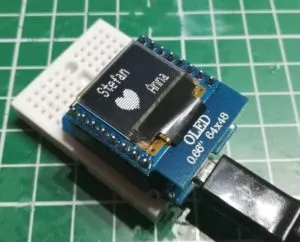 WemosD1 min OLED Display - Herz