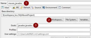 Eclipse - erzeugen einer Konfiguration