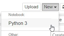 jupyter - neue Python 3 Datei erstellen