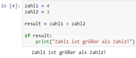 Python - Bedingte Anweisungen