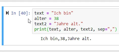 Python - Variablen, Zahlen und Strings