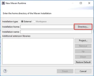 Einrichten Apache Maven in Eclipse