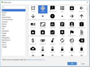 Auswahl eines Vector Assets