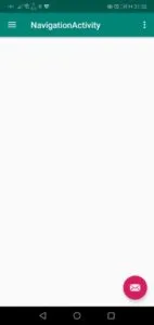 neue leere Seite für Navigation in der App