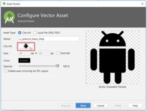 Vector Asset erstellen