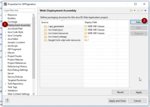 Eclipse Projekteigenschaften - hinzufügen der Maven Dependencie (Schritt 1)