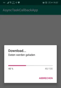 Beispiel ProgressDialog in AndroidApp