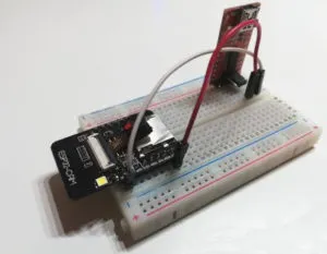 ESP32-CAM mit angeschlossenem FTDI (USB to Seriell) Modul
