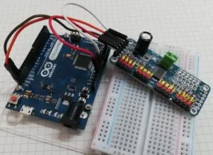 Servo Driver Modul PAC9685 am Arduino Leonardo