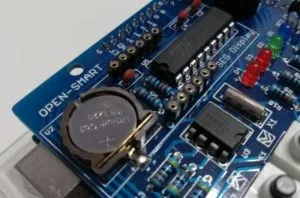 RTC DS1307 Pufferbatterie auf dem Multifunktionalem Shield von Open-Smart