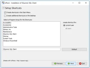 SQuirreL - Installation, Schritt 4