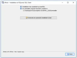 SQuirreL - Installation, Schritt 5