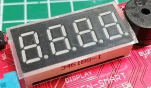 4fach 7 Segmentanzeige am Rich Shield von Open-Smart