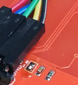 kapazitives Touchpad MPR121 Adresse 0x5B gesetzt durch ein Lötpunkt