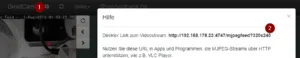 DroidCam - URL zum Livestream