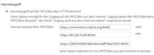 Fritz!Box - Internetzugriff