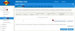Fritz!Box - Portfreigabe