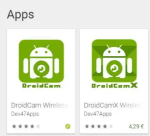 Google PlayStore - DroidCam