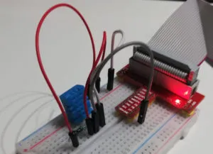 Aufbau der Schaltung - Raspberry PI mit DHT11 Sensor