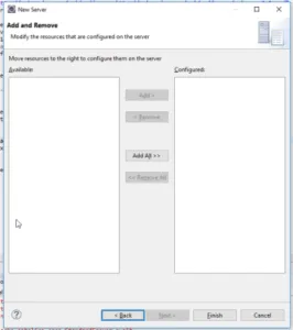Eclipse - einrichten eines Servers - Schritt 3