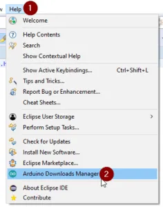 Eclipse - Arduino Downloads Manager