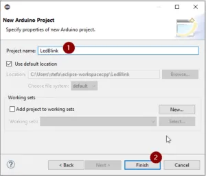 Eclipse IDE - erstellen eines Arduino Projektes