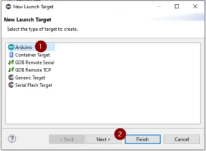 Eclipse IDE - erstellen einer neuen Laufzeitumgebung für den Arduino UNO