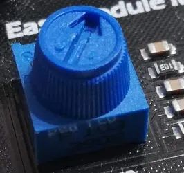 Drehpotentiometer auf dem Shield