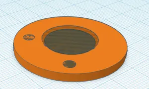 Scheibe für die Montage der Kevlar Schnur