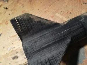 DIY Modellbaurakete - Bodenstück gerissen