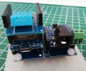 Auf einer mini Wetterstation mit dem Wemos D1 mini