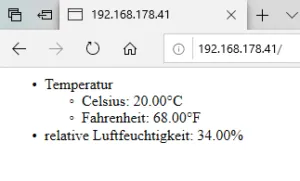 Ausgabe der Daten in Textform