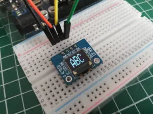 maximale Textgröße 3 auf dem 0,42 Zoll OLED Display