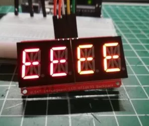 14 Segmentdisplay - rot / orange