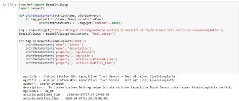 Teil 1, Webcrawler in Python3 programmieren
