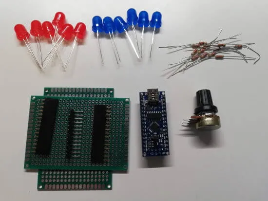 Bauteile für das US Polizeilicht