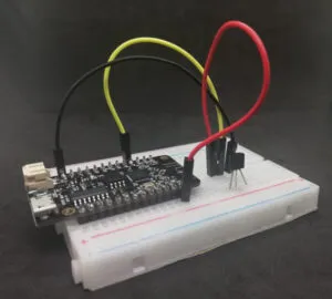 Aufbau der Schaltung, LM35DZ am ESP32