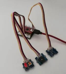 Seeduino Nano mit LED, NTC und aktiver Piezo Buzzer