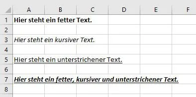 Schriftformatierung mit XlsxWriter und Python3 in einer Microsoft Excel Mappe
