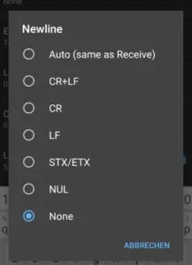 deaktivieren der neuen Zeile in der Terminal App