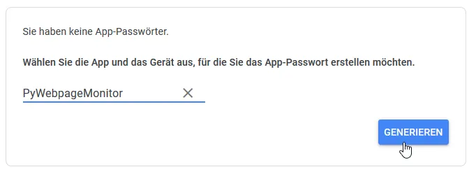 App-Name gesetzt
