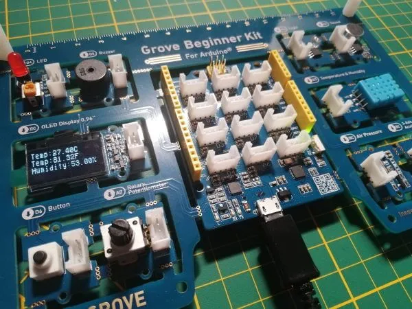 Sensordaten des DHT11 auf dem OLED Display