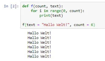 Python3 - Funktionsparameter