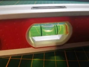 Libelle einer Wasserwaage